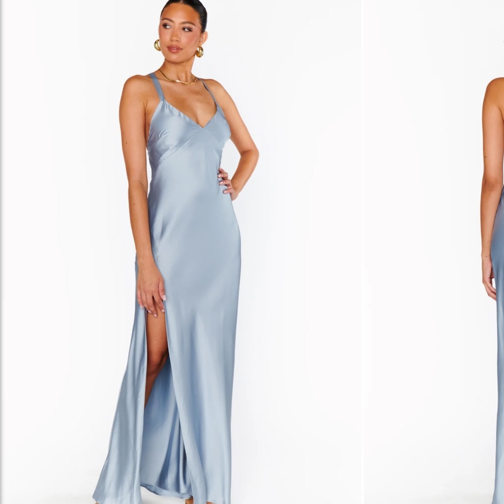 Show Me Your MuMu Light Blue Maxi Dress